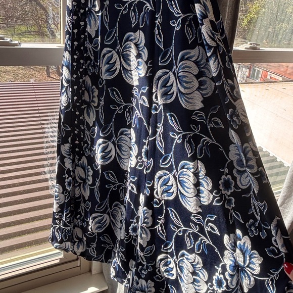 NWT Perceptions Women's Sleeveless Floral Puff Print Fit + Flare Midi Dress SZ M - Picture 5 of 5